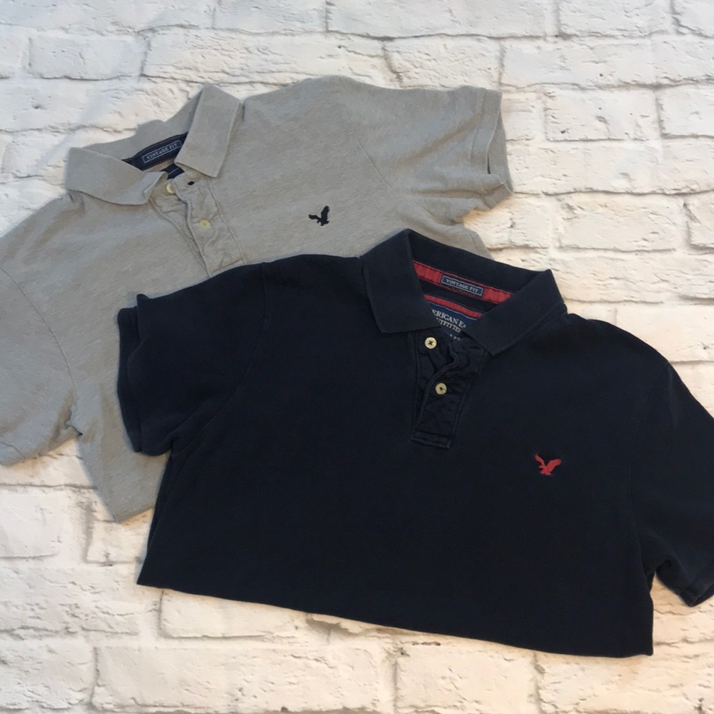 American Eagle Vintage Fit Polo Shirt Size Medium